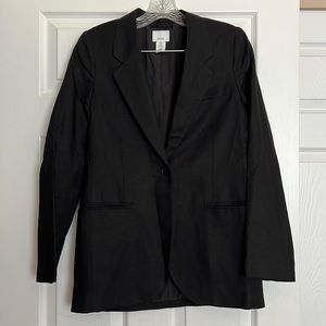 H&M Black Linen Blazer XS